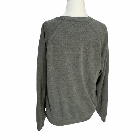 Brunette - BITNB Grey Angel Wing Cree Neck Sweatshirt Grey M - Picture 6 of 9